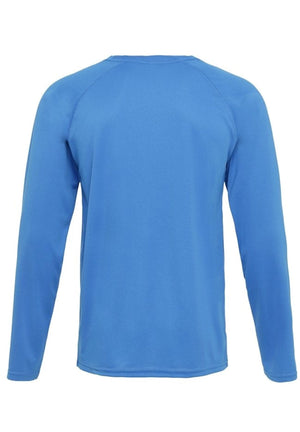 Long-sleeved Training T-shirt - Blue - TeeShoppen Group™ - T-shirt - TeeShoppen