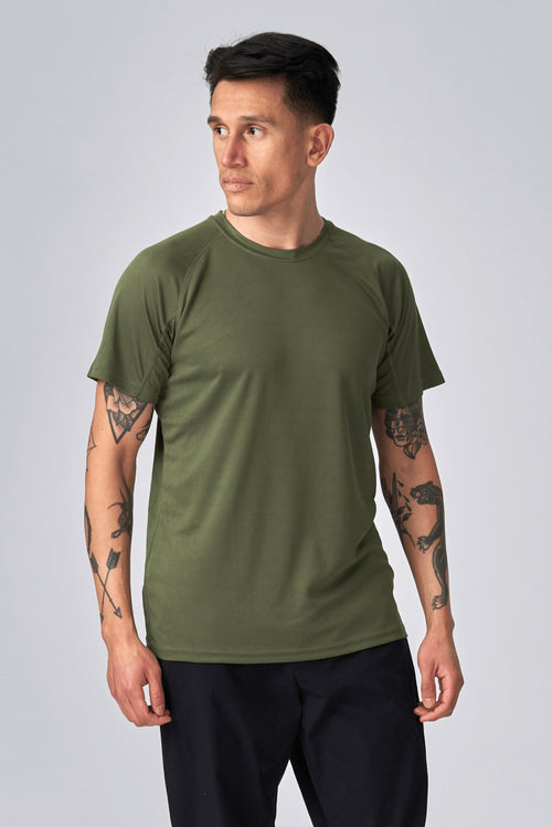 Training T-shirt - Army Green - TeeShoppen Group™ - T-shirt - TeeShoppen