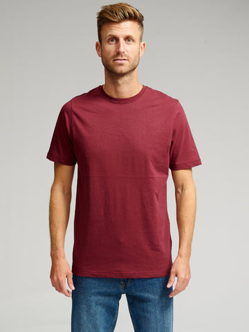 Organic Basic T-shirt - Burgundy