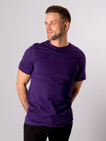 Organic Basic T-shirt - Purple