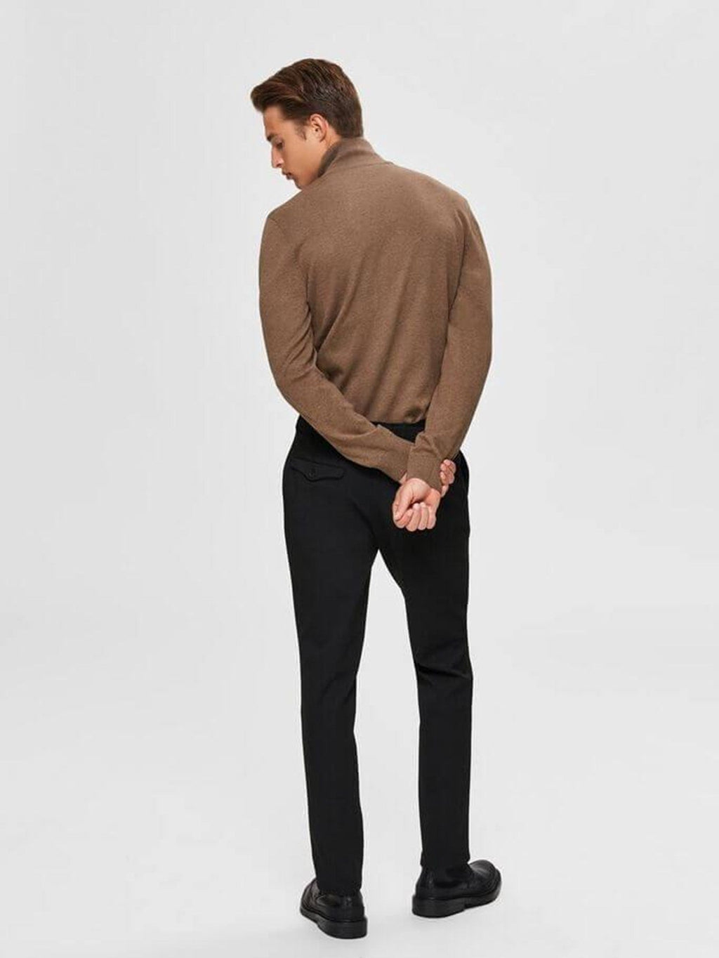 Pima half zip pullover - Brown