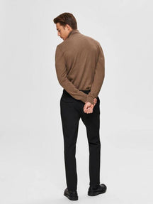 Pima half zip pullover - Brown