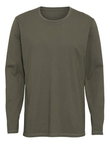 Basic Long-sleeved T-shirt - Army Green