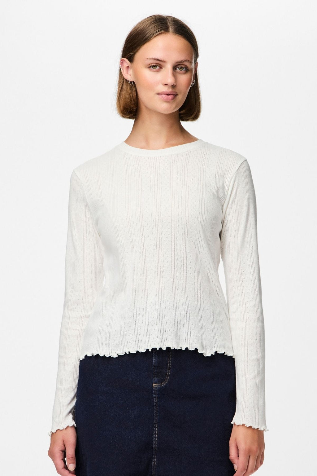 Marie O -Neck Poin Top - Rinceoir Cloud