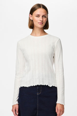 Marie O -Neck Poin Top - Rinceoir Cloud