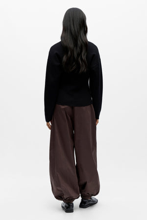 Reynard pleteni kardigan - crni