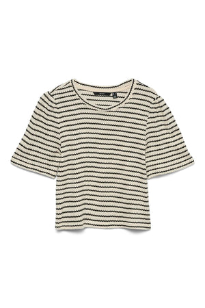 Ohia 2/4 O-Neck Top - Black