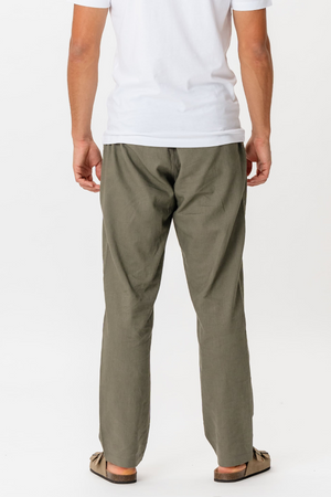 Linen Pants - Army
