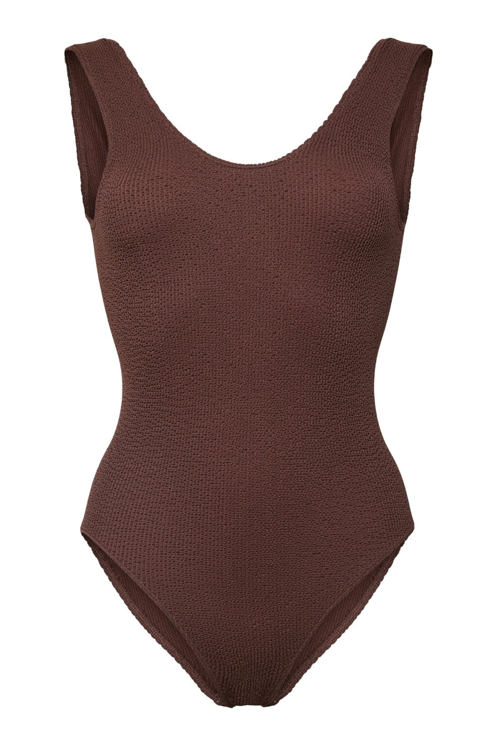 Kenna Crepe Swimsuit - Deep Mahogany