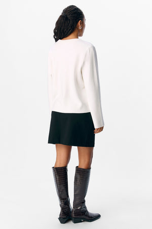 Reynard O-Neck Pullover - Cloud Dancer