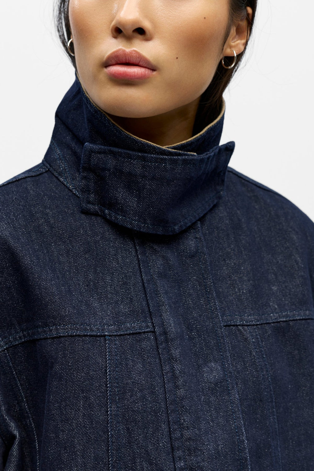 Sirenna Denim Jacket - Dark Blue Denim
