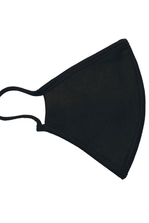 10 pcs. Fabric mask with 3 layers - Black (organic cotton)