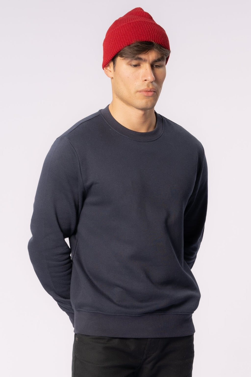 Knitted beanie - Red