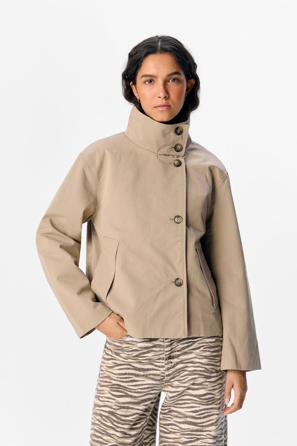 Kratka jakna Gro Re - Desert Taupe