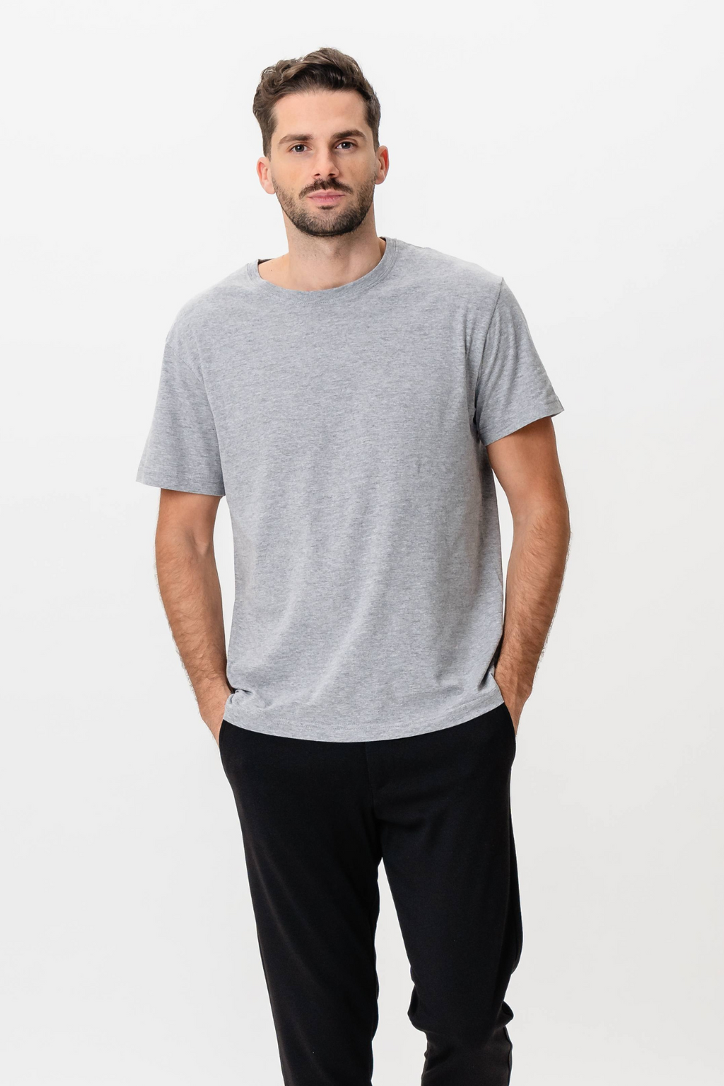 Basic T -Léine Joy - Oxford Gray