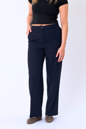 Culaith chlasaiceach Pants - Pinstripe Navy