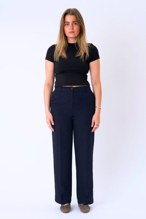 Culaith chlasaiceach Pants - Pinstripe Navy
