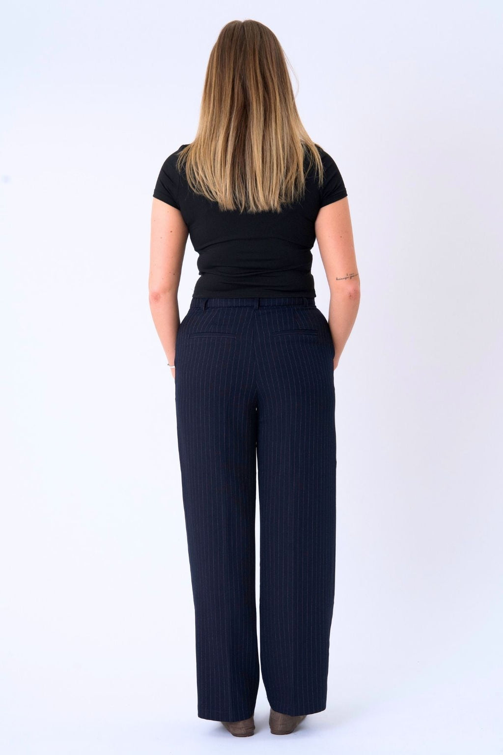 Culaith chlasaiceach Pants - Pinstripe Navy