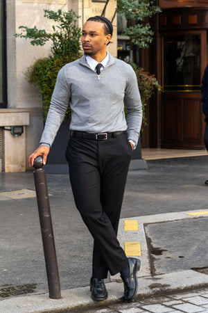 Straight Cotton Chino - Black