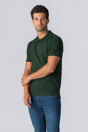 Muscle Polo Shirt - Dark Green