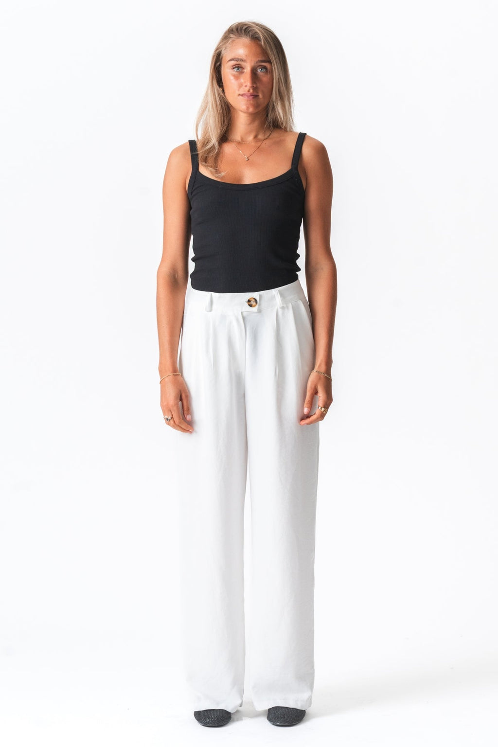 Emma Pants Loose - White