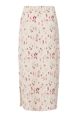 Flora High-Waisted Ankle Skirt - Petal Pink