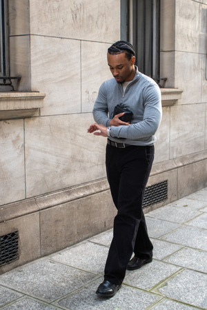 Straight Cotton Chino - Black