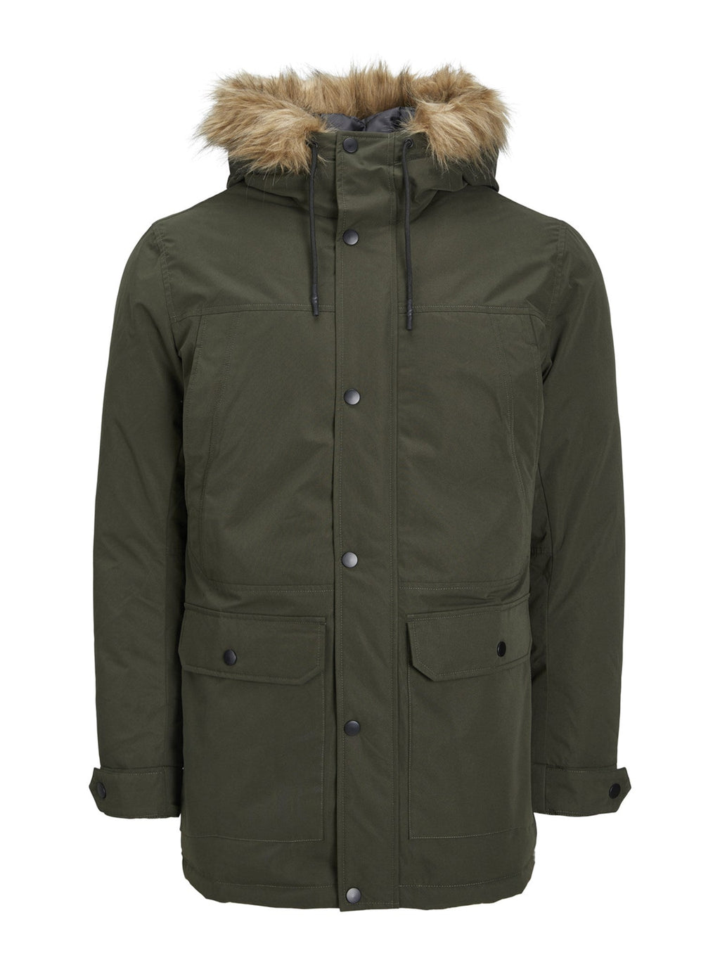 Jacket Classic Long Parka - Glas Dark