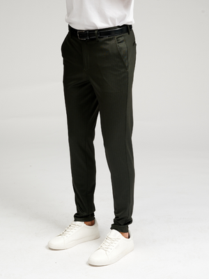 The Original Performance Pants - Striped glas dorcha (teoranta)