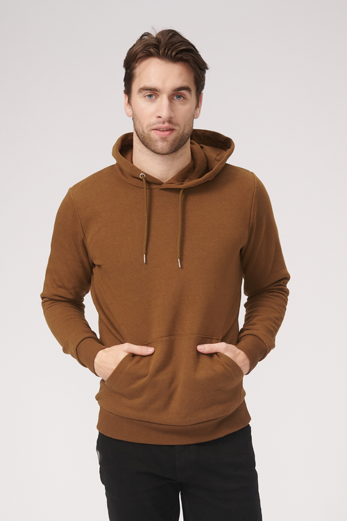 Basic Hoodie Sweat - Brun - TeeShoppen - Brun