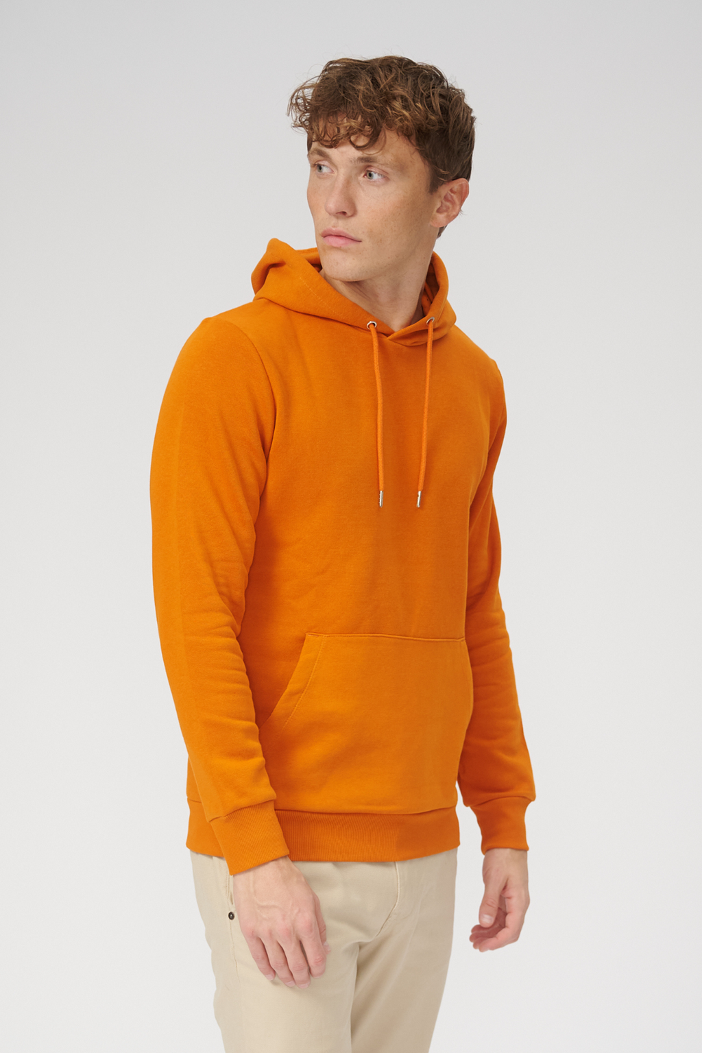 Basic Sweat Hoodie - Orange