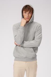 Basic Sweat hoodie - melange liath éadrom