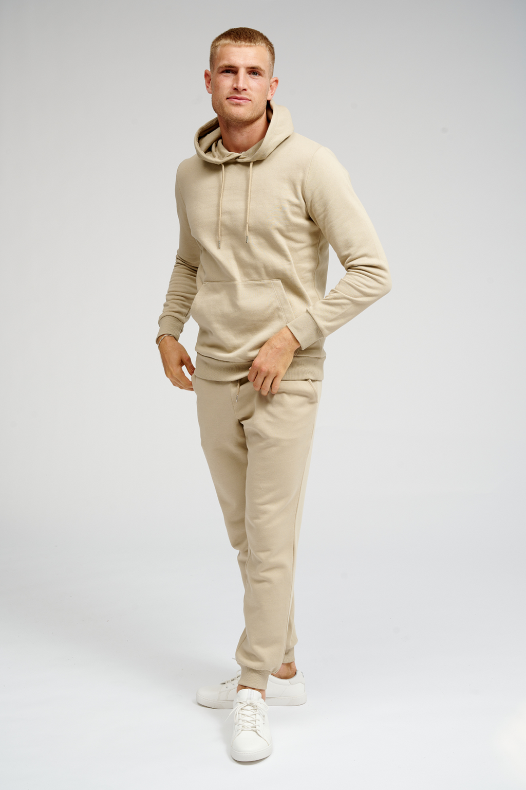 Basic Hoodie Sweat - beige dorcha