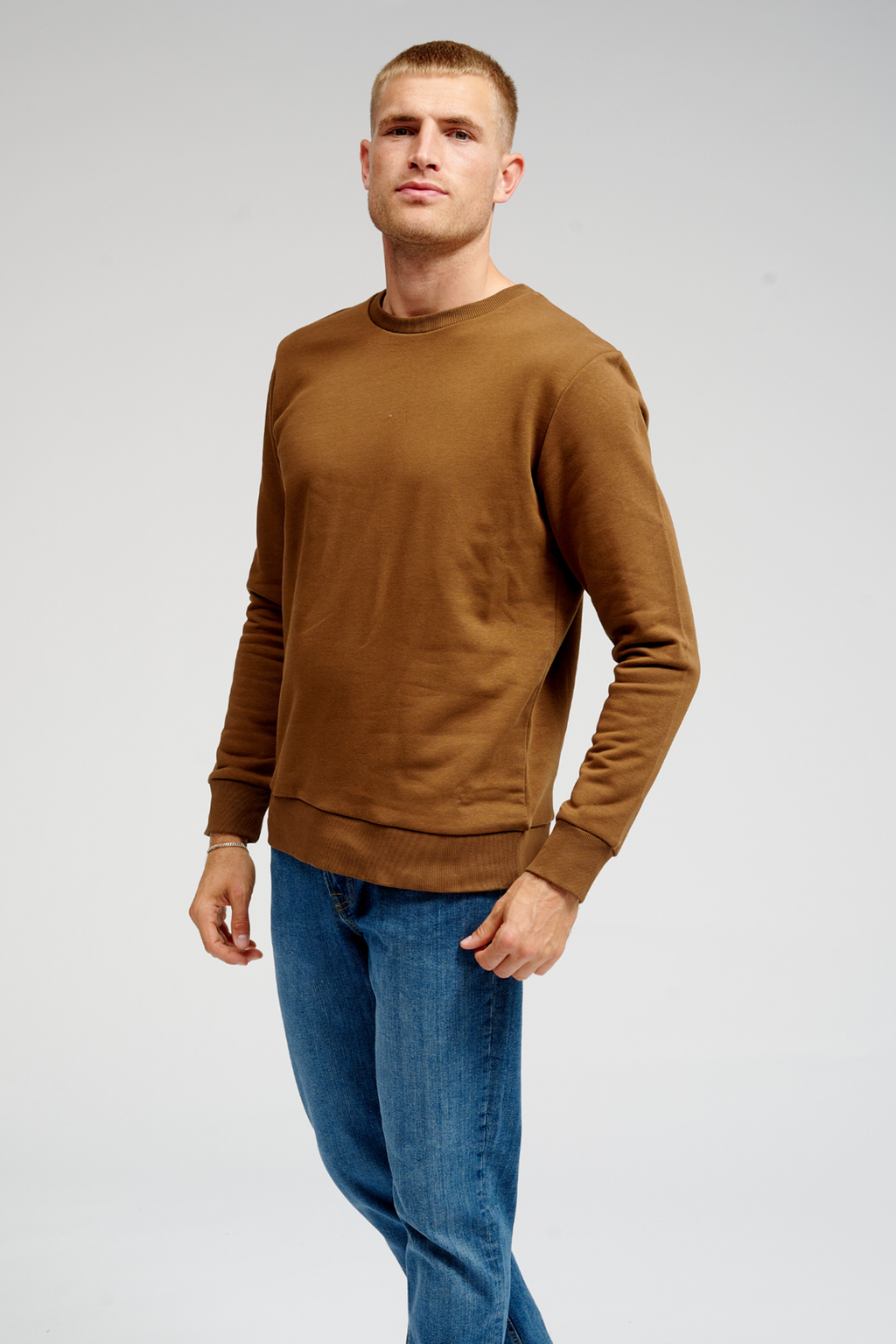 Basic Sweat Crewneck - Brown