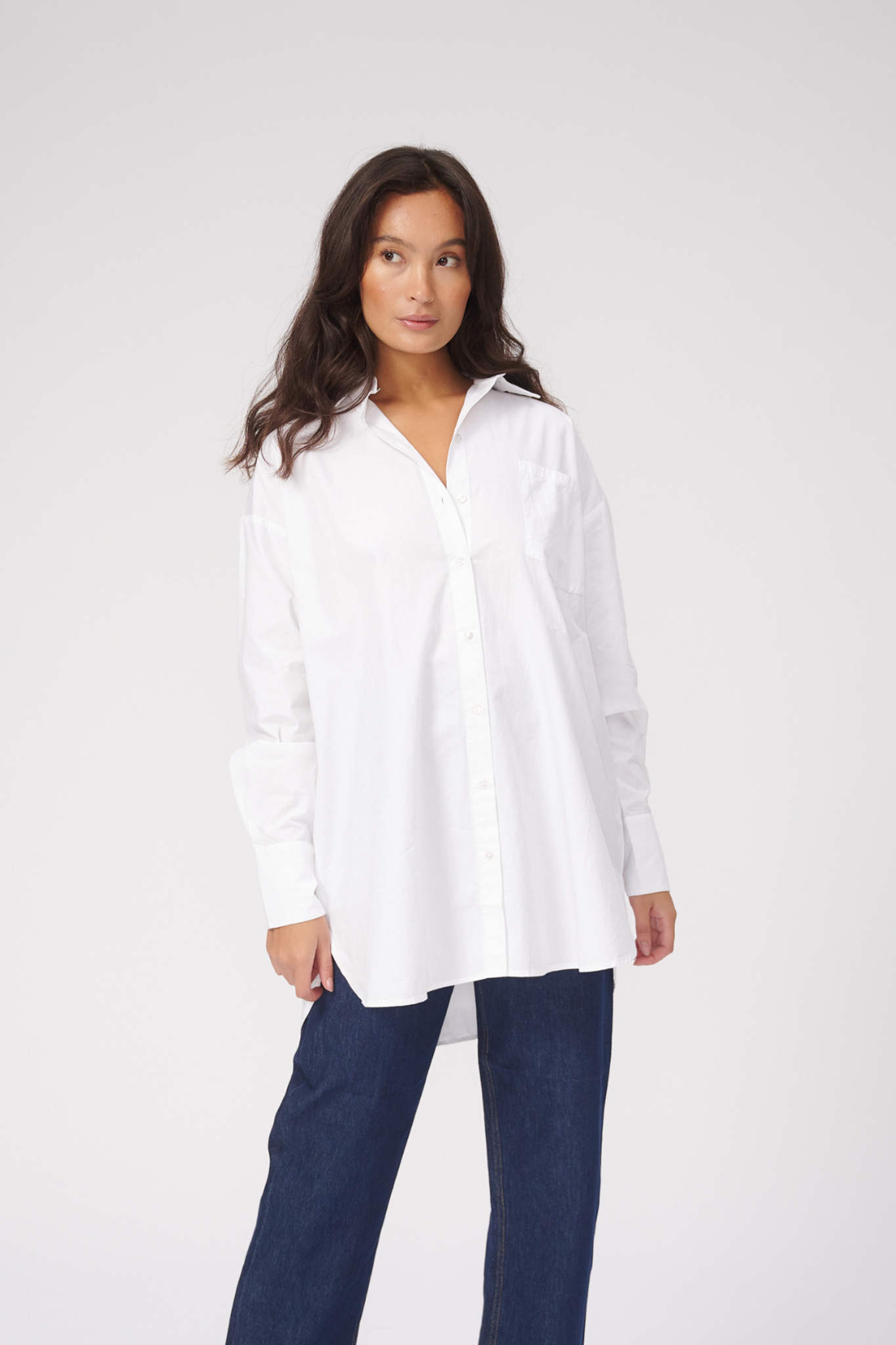 Elevate Your Style with the Oversized Shirt - White