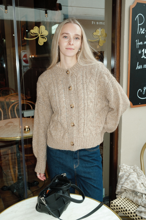 Botton Knit - béžová