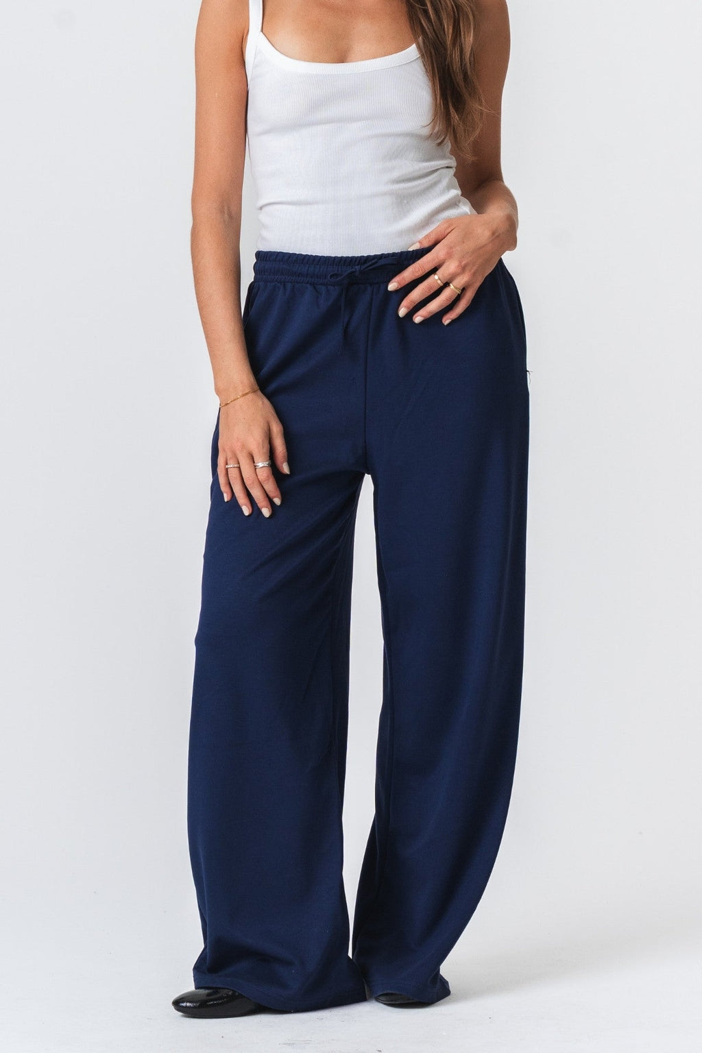 Leah Loose Pants - Dark Navy