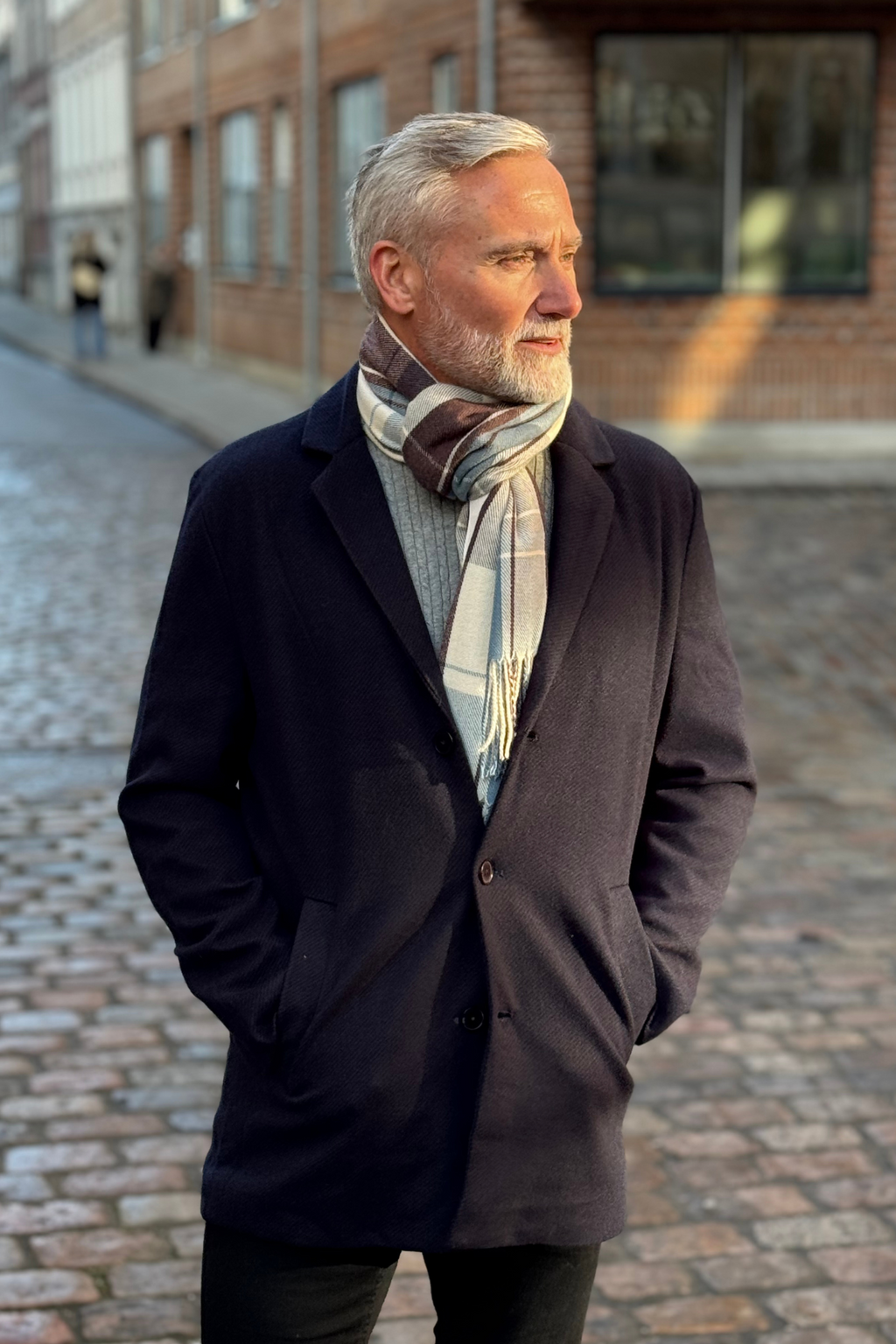 Scarf - donn / dubh - fir