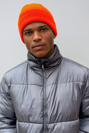 Knitted beanie - Orange