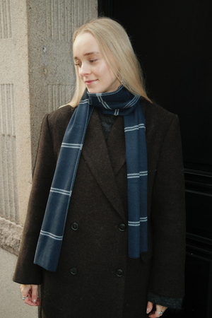Scarf - Navy Stripes