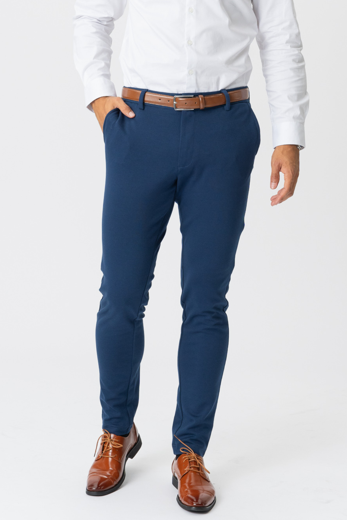Navy Blue Pants With Brown Shoes Elevate Your Active Style With