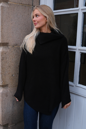Lya High Neck Knit - Black