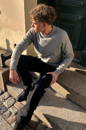 Pullover Roundneck - Gray Melange