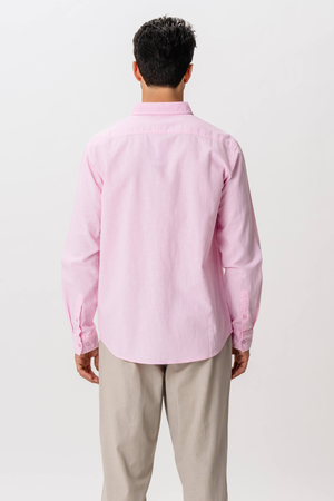 Lanena košulja - svijetlo crvena