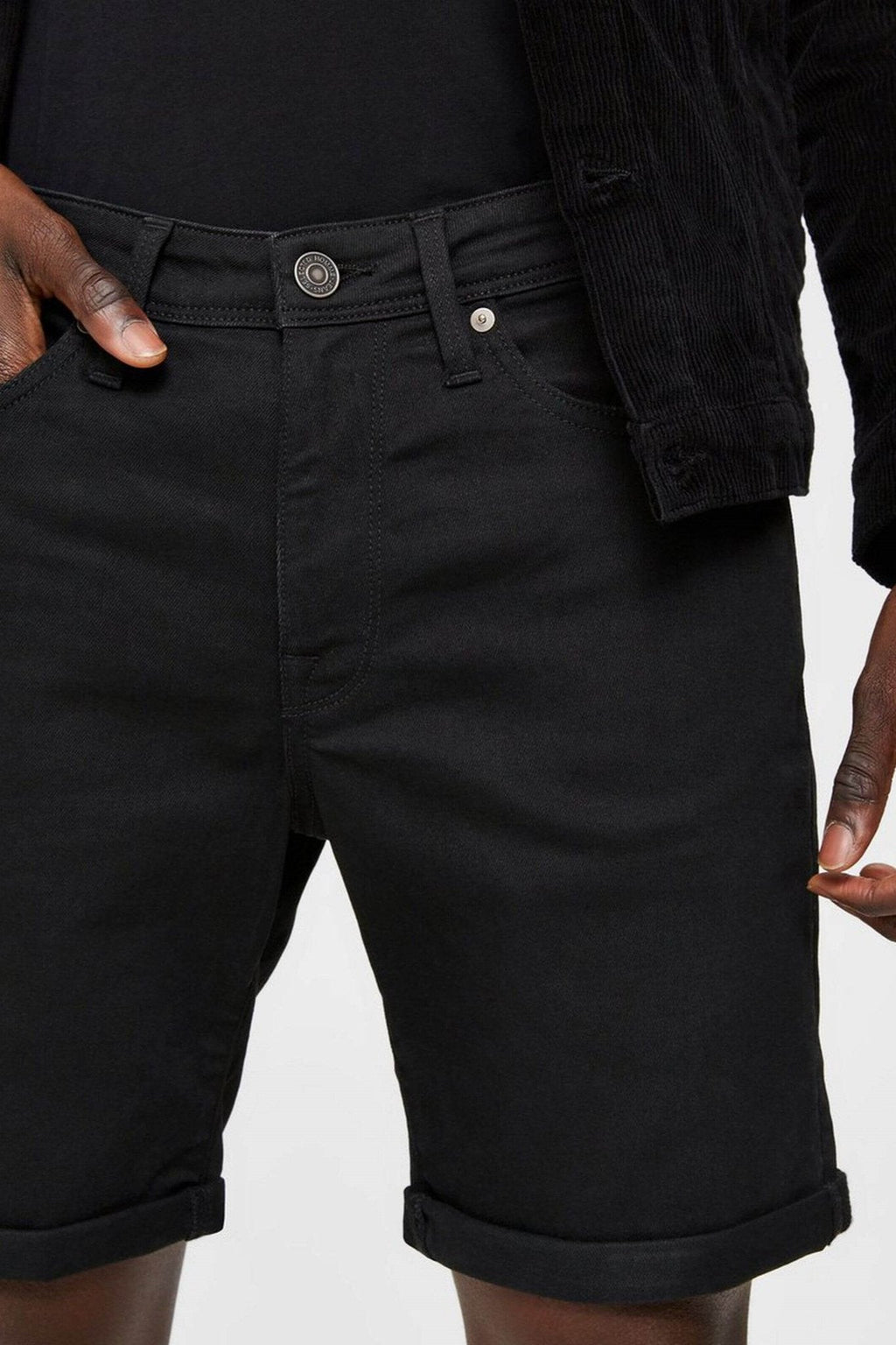 Džínsovina Shorts - Čierna