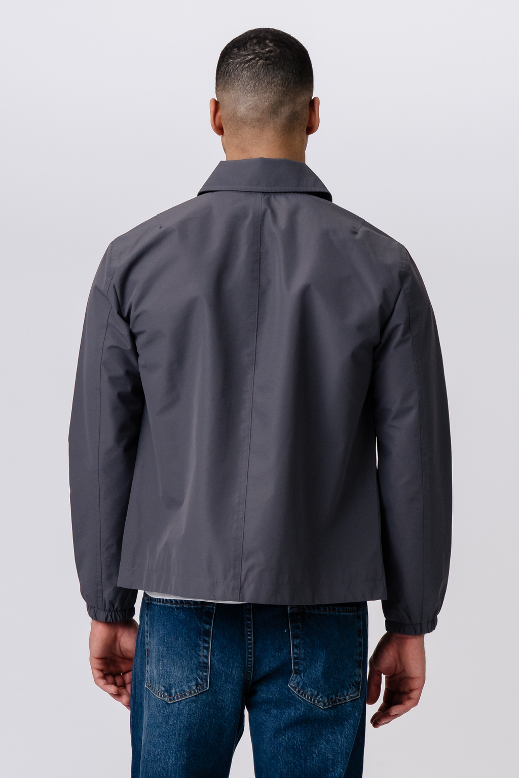 Short Zip Jacket - Grey