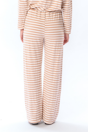 Stripped Pants - Beige