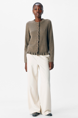 Elva pleteni kardigan - morel melange