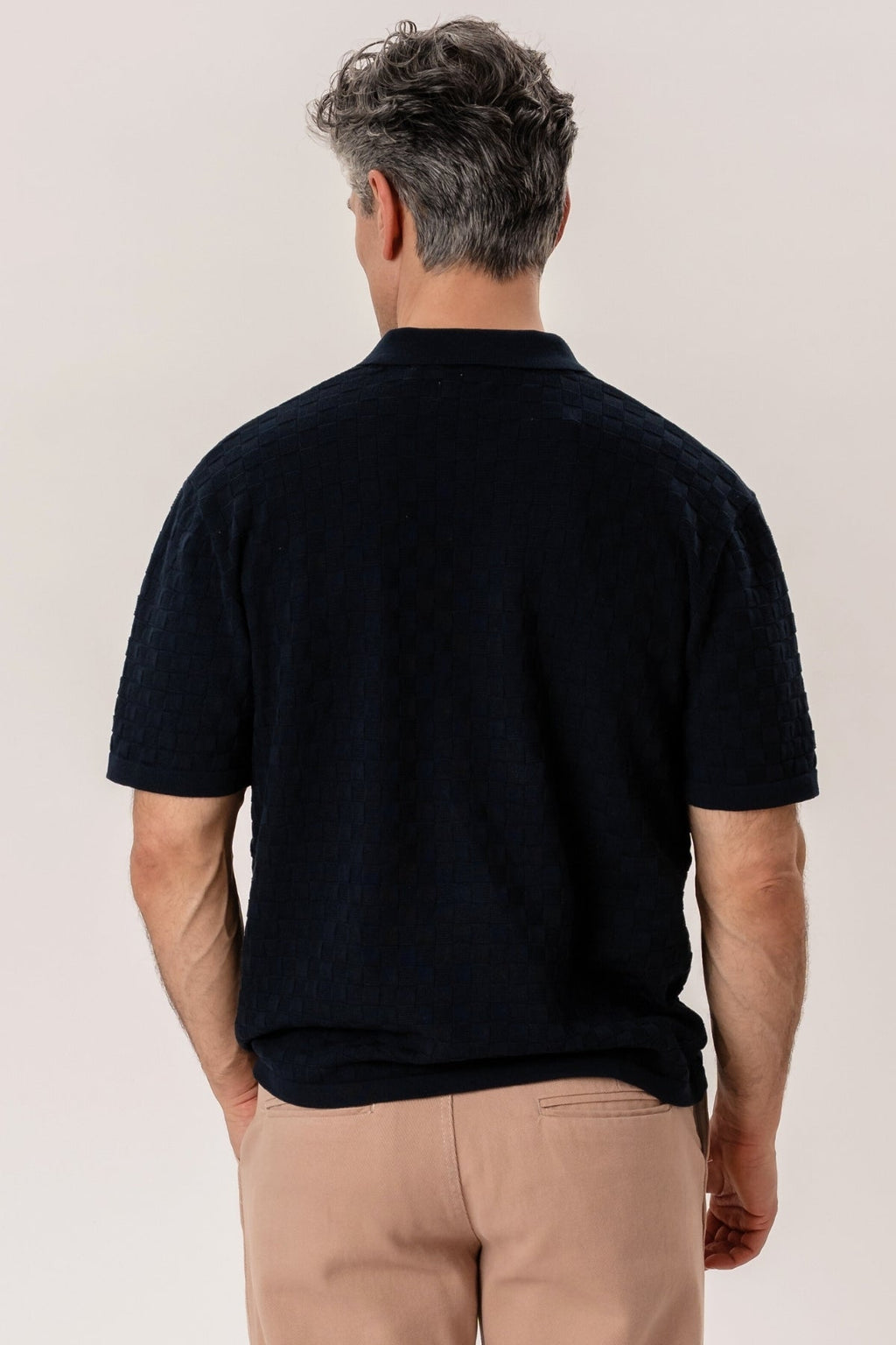 Darin Knit Polo - Navy