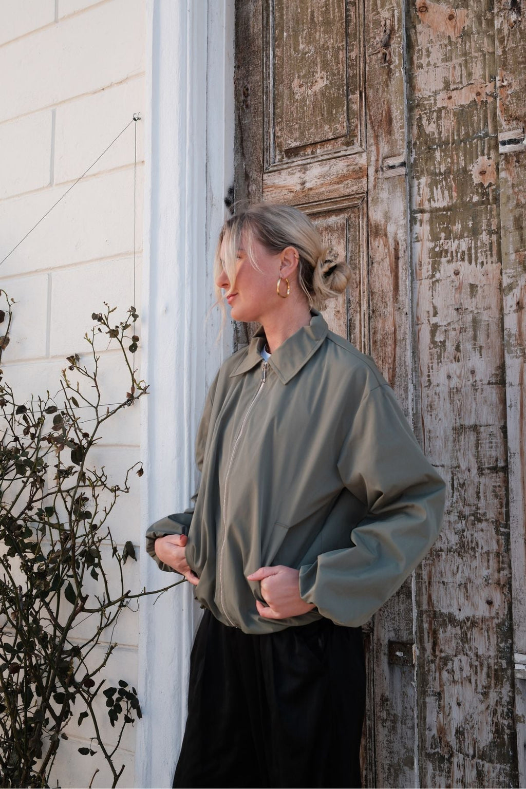 Ines Short Jacket - Khaki